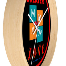 Load image into Gallery viewer, NO GREATER LOVE RED CIRCLE Wall clock