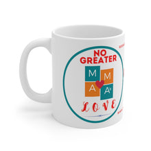 Load image into Gallery viewer, MAMA'S LOVE BLUE CIRCLE Ceramic Mug 11oz by DRSORDERZ.COM