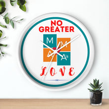 Load image into Gallery viewer, NO GREATER LOVE WHITE Wall clock