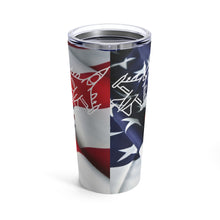 Load image into Gallery viewer, PROUD AIR FORCE Tumbler 20oz PERSONALIZED UPON REQUEST SEND NAME TO UNCLETRACY55@GMAIL.COM