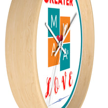 Load image into Gallery viewer, NO GREATER LOVE WHITE Wall clock