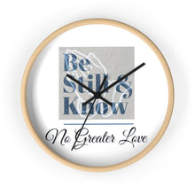 Load image into Gallery viewer, No Greater Love White Wall clock