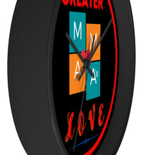 Load image into Gallery viewer, NO GREATER LOVE RED CIRCLE Wall clock
