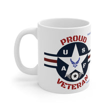 Load image into Gallery viewer, PROUD AIR FORCE VETERAN Ceramic Mug 11oz by DRORDERZ.COM