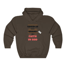 Load image into Gallery viewer, TELL'EM UNC COVID COULDN'T SHAKE MY FAITH Unisex Heavy Blend™ Hooded Sweatshirt