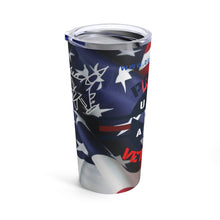 Load image into Gallery viewer, PROUD AIR FORCE Tumbler 20oz PERSONALIZED UPON REQUEST SEND NAME TO UNCLETRACY55@GMAIL.COM