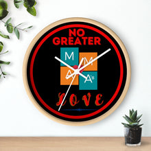 Load image into Gallery viewer, NO GREATER LOVE RED CIRCLE Wall clock