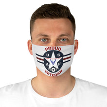 Load image into Gallery viewer, "PROUD AIR FORCE VET" FABRIC Face Mask