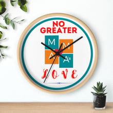 Load image into Gallery viewer, NO GREATER LOVE WHITE Wall clock