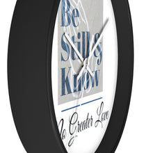 Load image into Gallery viewer, No Greater Love White Wall clock
