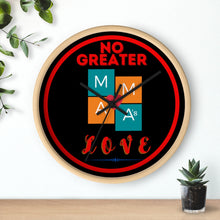 Load image into Gallery viewer, NO GREATER LOVE RED CIRCLE Wall clock