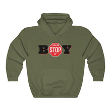 Load image into Gallery viewer, "BOY STOP" LADIES Heavy Blend™ Hooded Sweatshirt