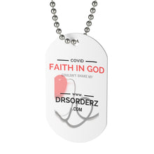 Load image into Gallery viewer, COVID COULDN&#39;T SHAKE MY FAITH Dog Tag
