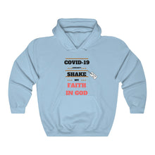 Load image into Gallery viewer, TELL&#39;EM UNC COVID COULDN&#39;T SHAKE MY FAITH Unisex Heavy Blend™ Hooded Sweatshirt
