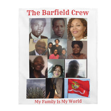 Load image into Gallery viewer, Custom Plush Blanket for The Barfield Family
