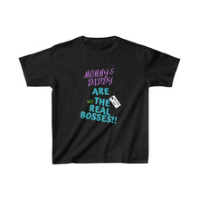 Load image into Gallery viewer, TELL&#39;EM UNC MOM &amp; DAD ARE &quot;NOT&quot; BOSS Kids Heavy Cotton™ Tee
