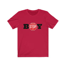 Load image into Gallery viewer, &quot;BOY STOP&quot; LADIES Jersey Short Sleeve Tee
