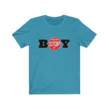 Load image into Gallery viewer, &quot;BOY STOP&quot; LADIES Jersey Short Sleeve Tee
