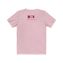 Load image into Gallery viewer, &quot;BOY STOP&quot; I&#39;M SINGLE NOT DESPARATE Female Jersey Short Sleeve Tee
