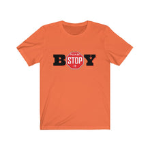 Load image into Gallery viewer, &quot;BOY STOP&quot; LADIES Jersey Short Sleeve Tee
