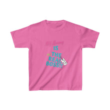 Load image into Gallery viewer, TELL&#39;EM UNC MOMMY IS &quot;NOT&quot; THE BOSS Kids Heavy Cotton™ Tee
